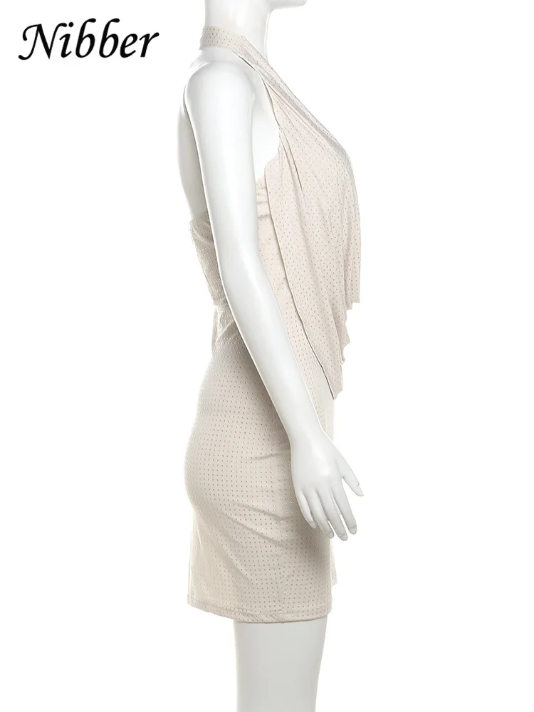 Nibber Solid Mini Dress: Deep V-Neck, Strapless Streetwear Clothing 12 kf S41c3494cbcff4fc9af92515dd4940fa1Q