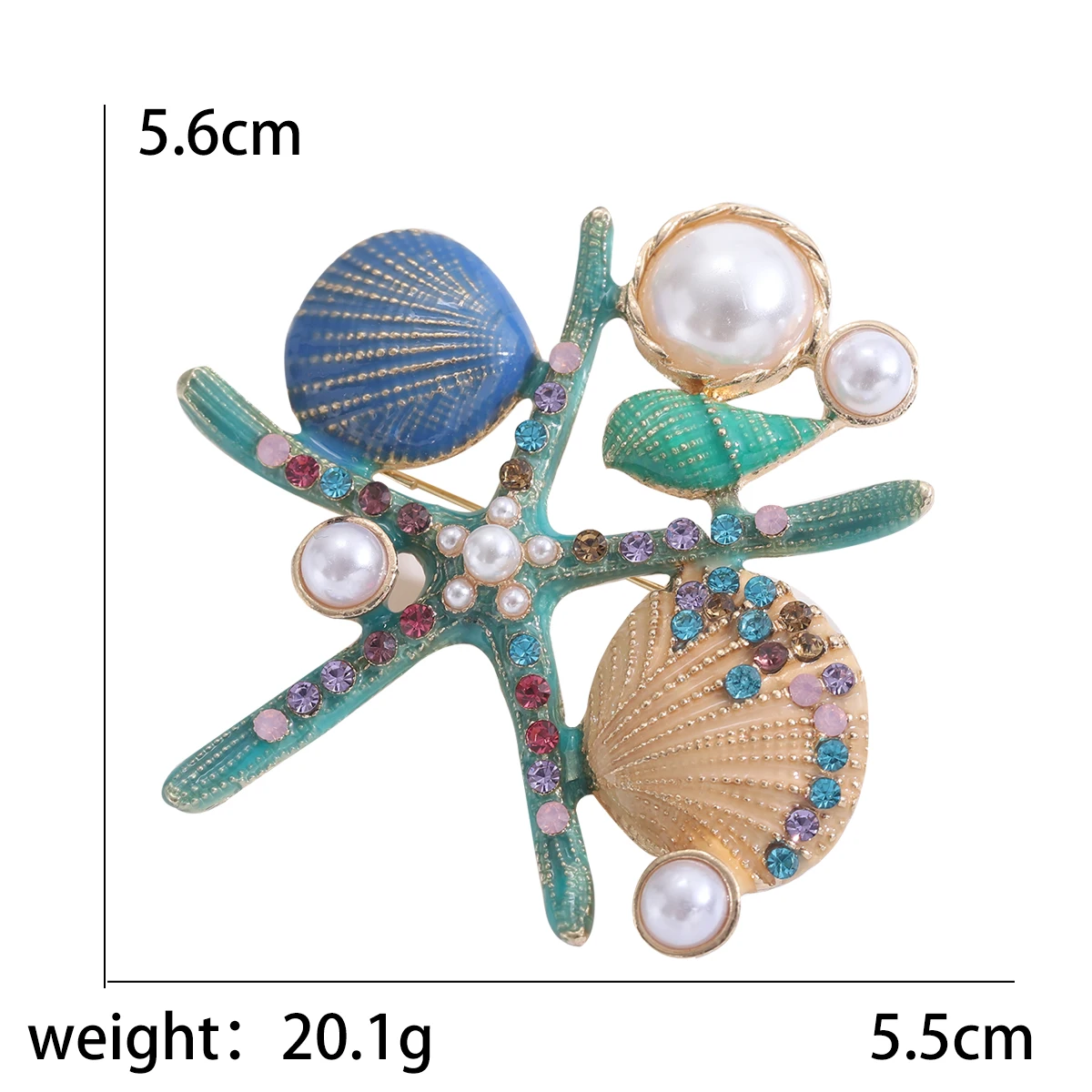 Rhinestone Goldfish Brooch: Pearl Aquatic Life Pins, Office/Party Gifts 26 kf S41df0abdc9bb449caf6ee0aa7a3e9a82Y