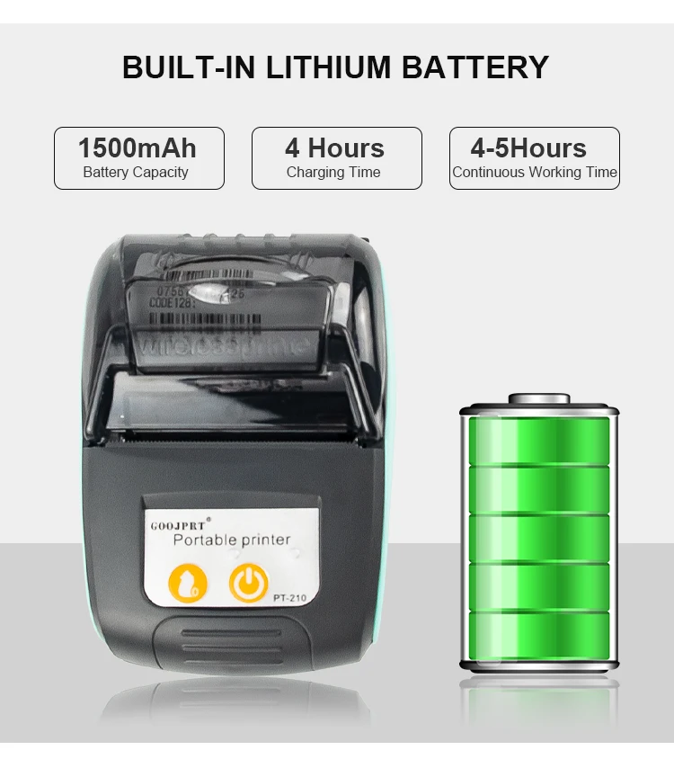 Mini Thermal Receipt POS Printer: Wireless Bluetooth 58mm Bill/Ticket 11 kf S444e5049a44f482096bd2b10db68eda7m