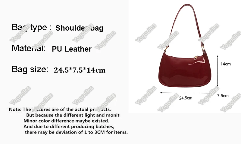 Retro Solid Color PU Leather Shoulder Bag: Casual Designer Underarm Hobo 8 kf S45186e9ba1254b0496a3f8efdea30c8fh