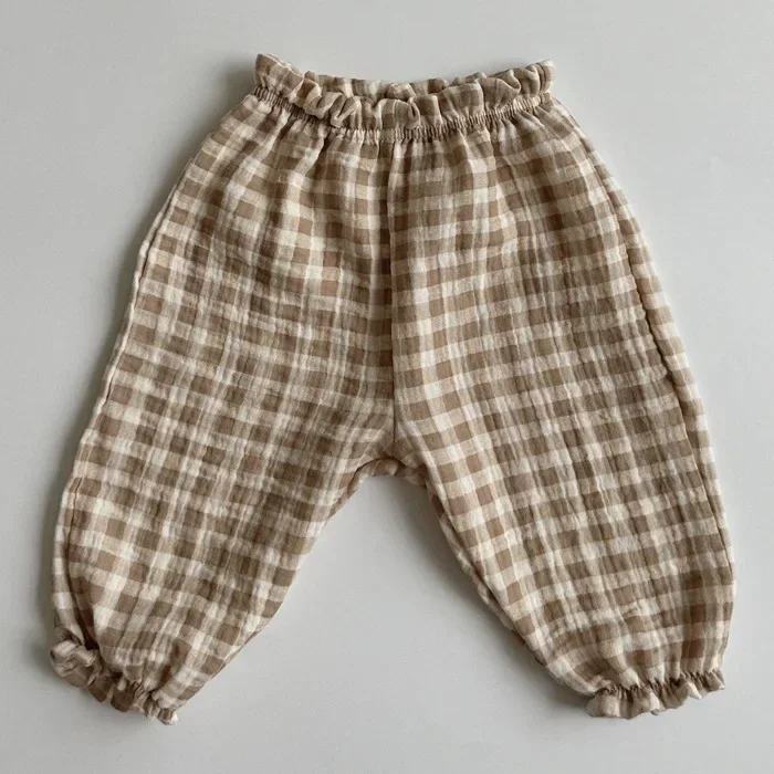 Organic Cotton Baby Pants: Newborn Toddler Cute Print Soft Muslin Capris 42 kf S45d4c4bb4994454ba24813613b4333649