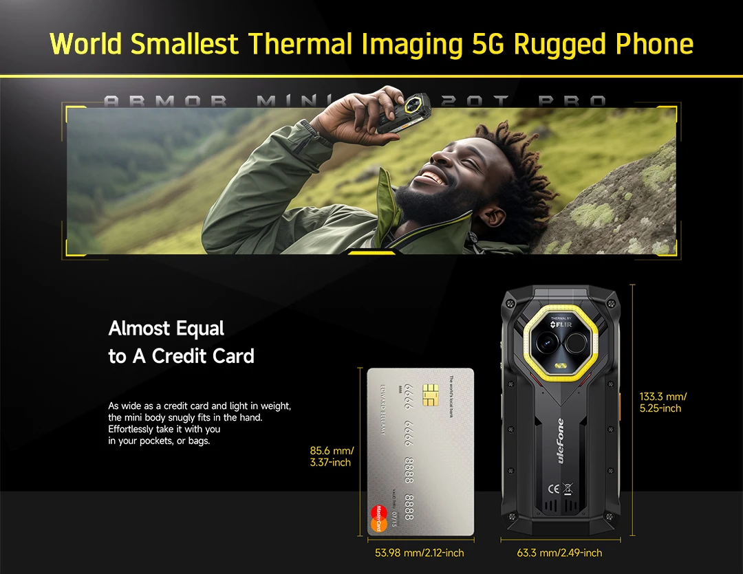 Ulefone Armor Mini 20T Pro 5G Rugged Phone: LED Light, 6200mAh, 33W 12 kf S46147d1fbfeb4bce8ec7cd73e5a6661fp