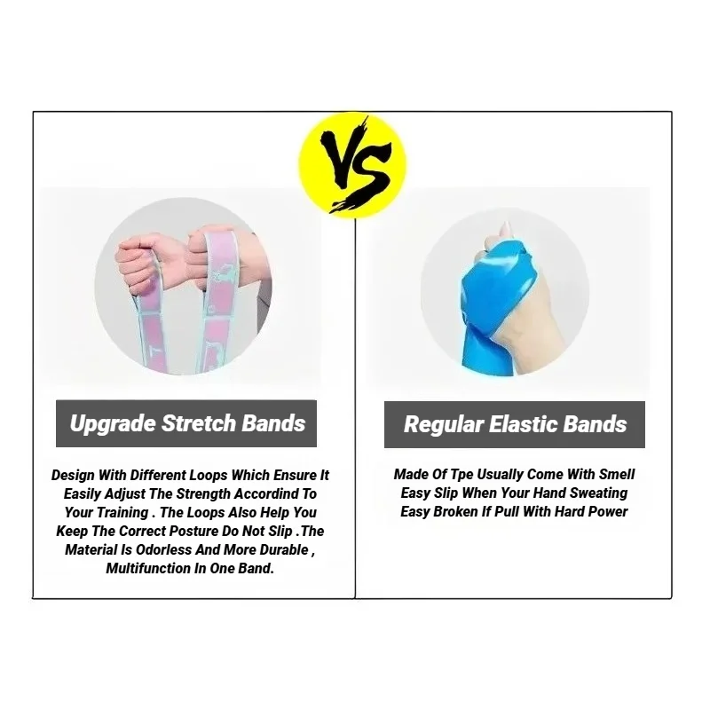 Resistance Band Yoga Belt: Latin Training Elastic Bands for Dance & Pilates 9 kf S48baef334a134de0837203231192bc99Z