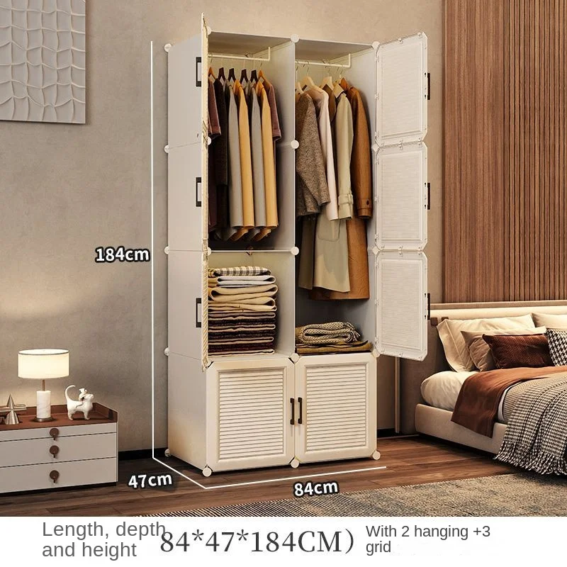 Household Wardrobe Organizer: Dustproof Collapsible Storage Cabinets 29 kf S4ace54e5932a443aac8bdb8fbc84d12aI