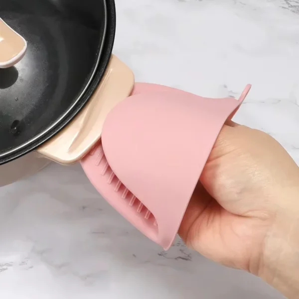 2pcs Oven Mitts Silicone Heat Resistant Pinch Mitts Anti Scalding Non Slip Thickened Gloves Microwave Grip Bowl Pot Kitchen Tool - Image 2