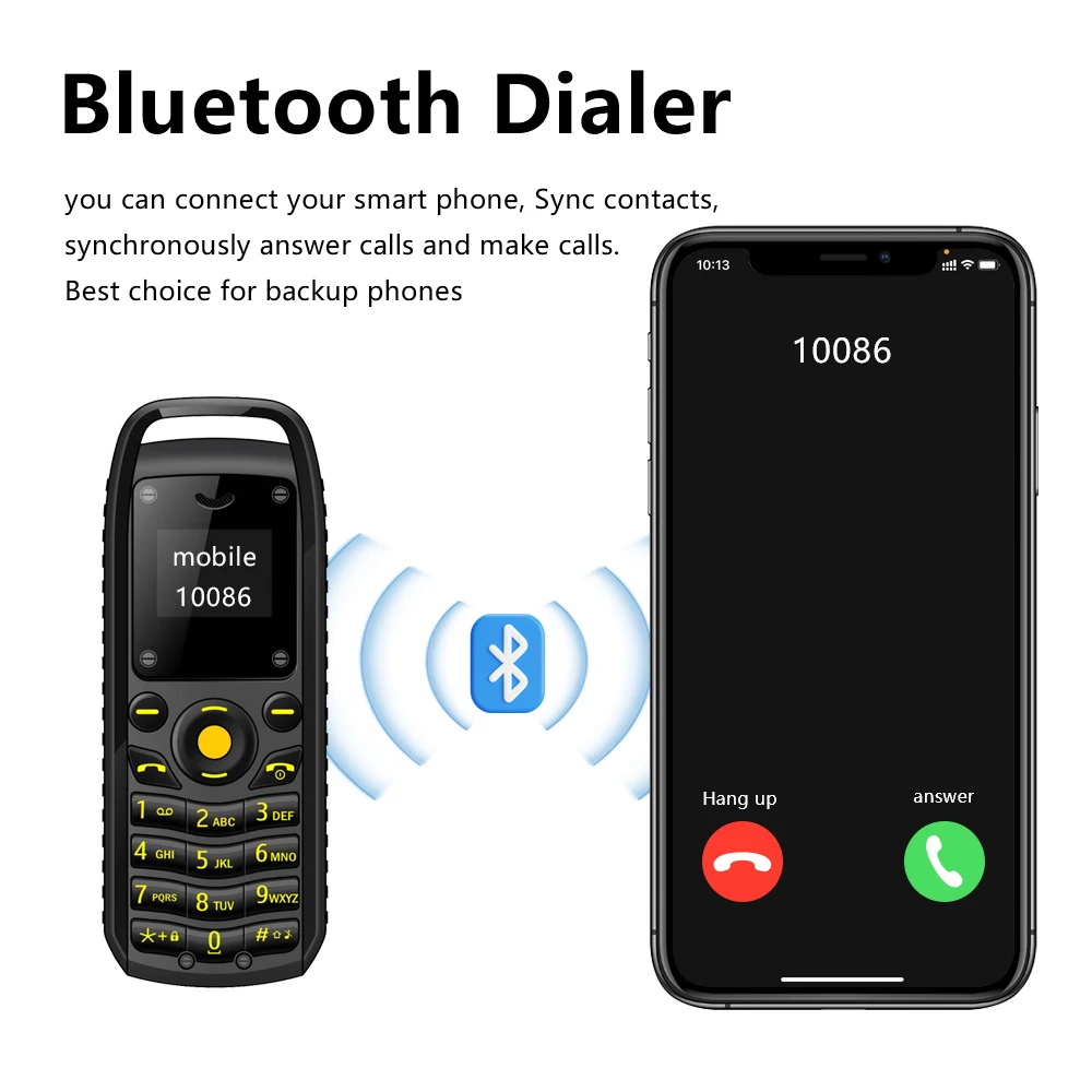 SERVO B25 Mini Button Phone: Dual SIM, Bluetooth Dialing, Blacklist 12 kf S4b7f50bd21c94b35bea584ed38ad0136R