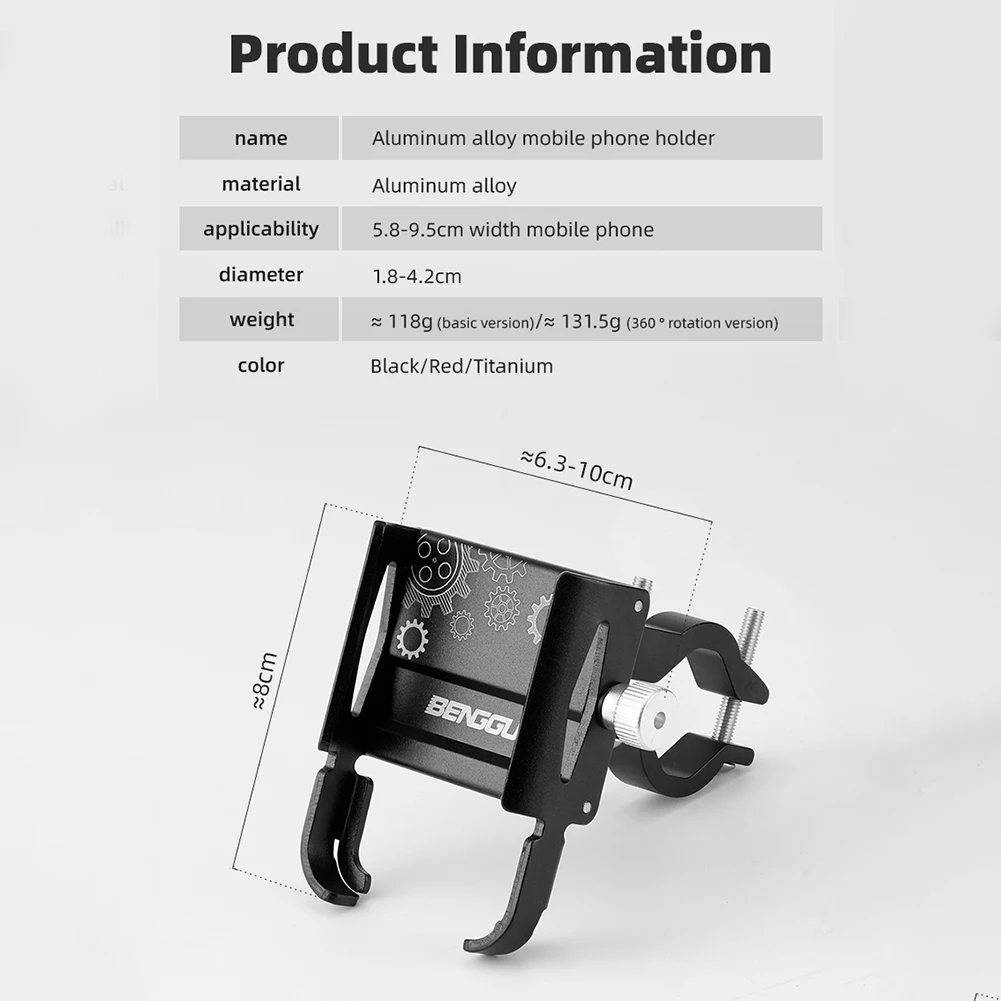 360° Rotation Bike Phone Holder: Aluminum Alloy MTB Motorcycle Handlebar Mount 28 kf S4cb8e6cb574c4c7097e47a9fd8f42b239