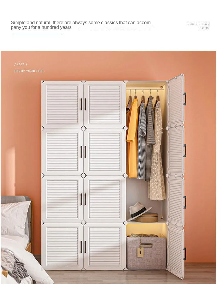 Household Wardrobe Organizer: Dustproof Collapsible Storage Cabinets 17 kf S4ff2bca878704c508a4bc40b8dbb3c5bA