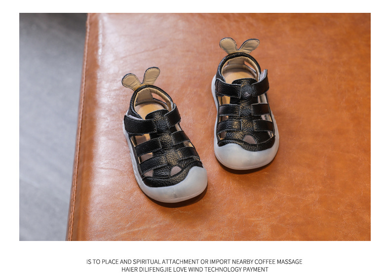 Baby Girls Boys Sandals: Genuine Leather Soft-Soled School Beach Shoes 15 kf S50521497fb0a413f93e26f2670347a19w