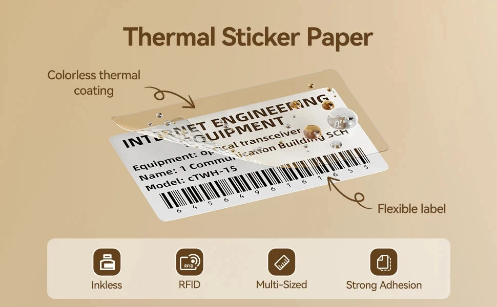 NiiMbot B1/B21 Thermal Label Printer: Barcode Sticker Tag Price Printing 13 kf S50555edffc5645b2bc3f40bcf08324e9F