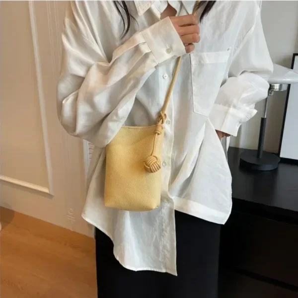 Women Leather Small Crossbody Bag Designer Cell Phone Bag Lightweight Fashion Shoulder Bag Ladies Travel Purse - Image 2