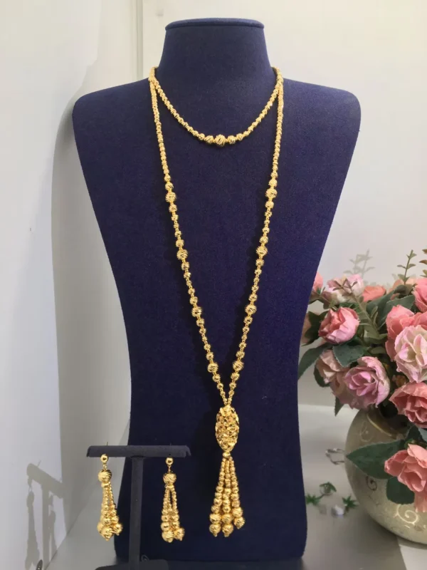 ACCKINGTrendy Fashion4 PCS Luxury Waterdrop Indian Jewelry Sets For Women Wedding Party Indian Dubai Bridal jewelry Set - Image 2