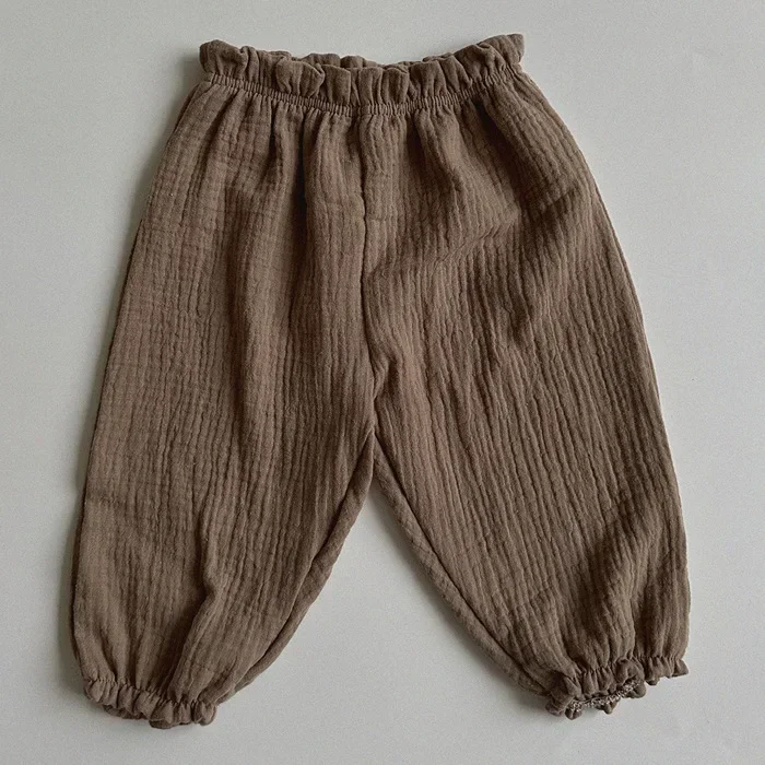 Organic Cotton Baby Pants: Newborn Toddler Cute Print Soft Muslin Capris 40 kf S559b36f5c0d7471eac600be7977b54c6K