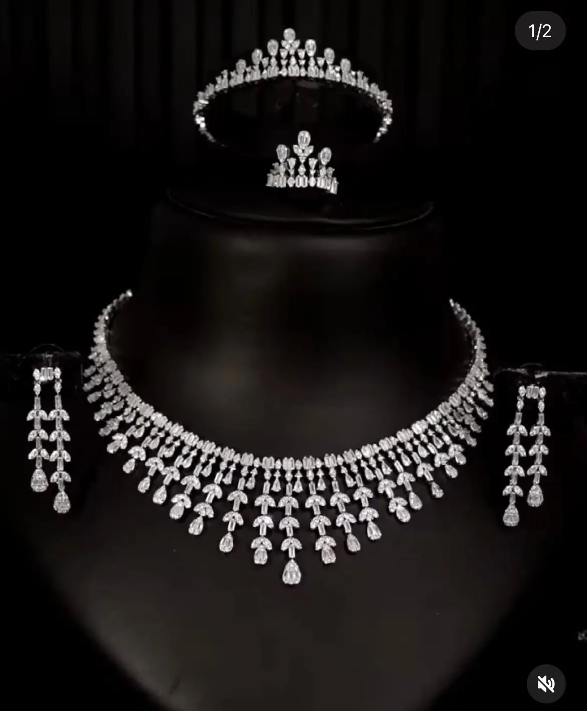 JaneKelly Luxury Big4 pcs Jewelry Set With Cubic Zirconia for Women Bridal Party Wedding Accessories indina Saudi Arabic Dubai