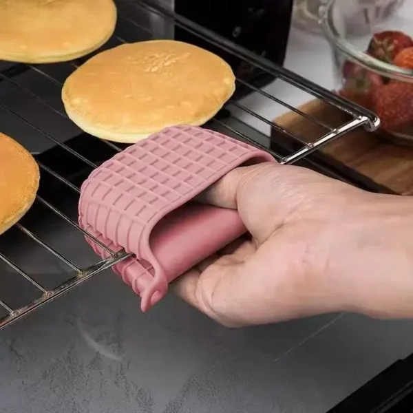 2pcs Non Slip Heat Resistant BBQ Gloves Silicone Oven Mitts for Grilling Baking Cooking Kitchen Accessories Household Product