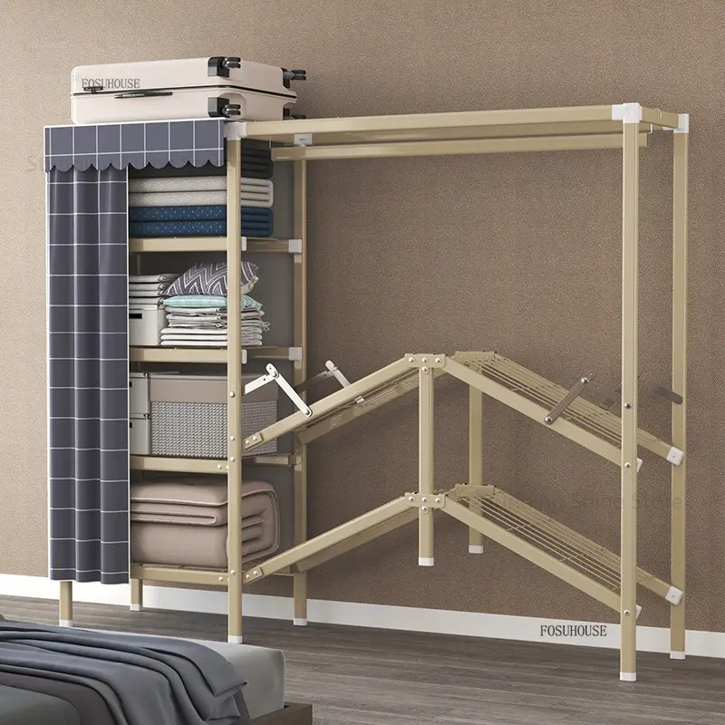 Simple Folding Bedroom Wardrobes for Bedroom Closets Household Bedroom Rental Wardrobe Home Furniture Creative Storage Cabinet