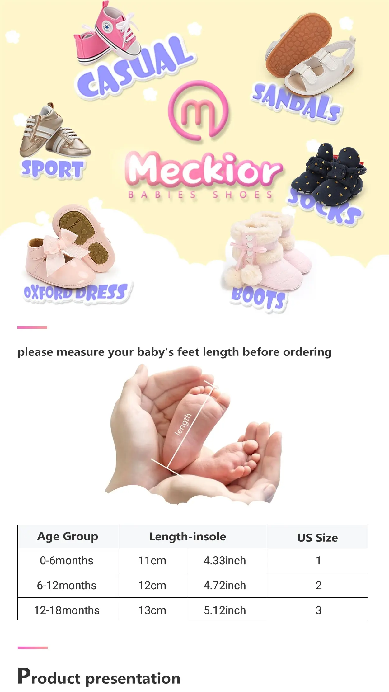 Meckior Baby Sandals: Breathable Open Toe Anti Slip Outdoor Beach Slipper 7 kf S64afc42ffbd04978bb1ede8391225746z