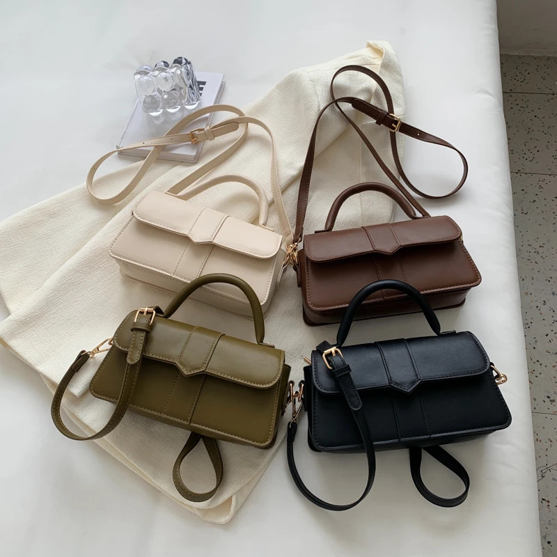 Black PU Leather Shoulder Bag: Fashion Crossbody Vintage Underarm Satchel 7 kf S64fc47be93de4ae88438b865ef97120dL