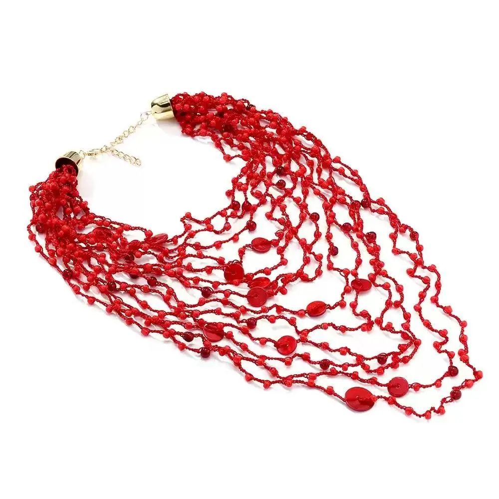 ZAA Multi-Layered Handmade Necklace: Exaggerated Fashion Jewelry 13 kf S68314e3954fa4a9a9c86f87ab09e24d2Z