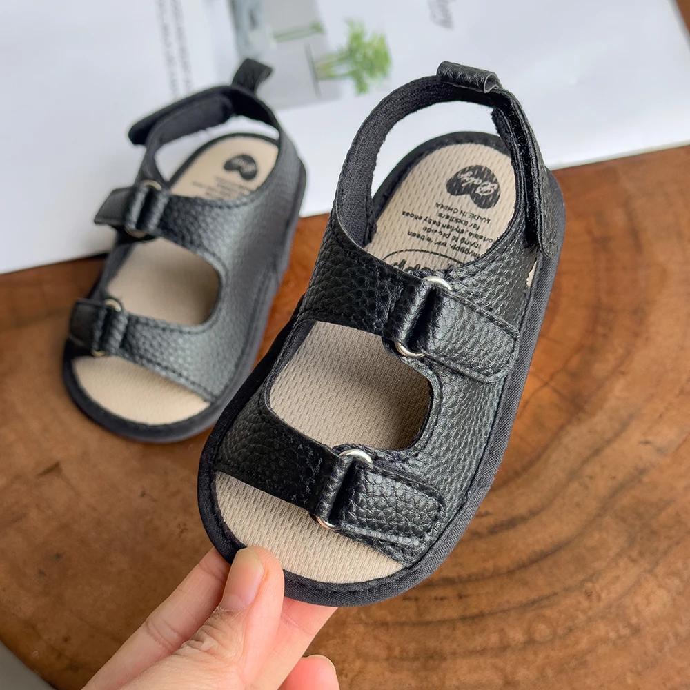 Baby Boys Girls Summer Sandals: Closed-Toe Infant Soft Rubber Sole Outdoor 16 kf S68377f4accae4e62a48f9ffdf8833181A