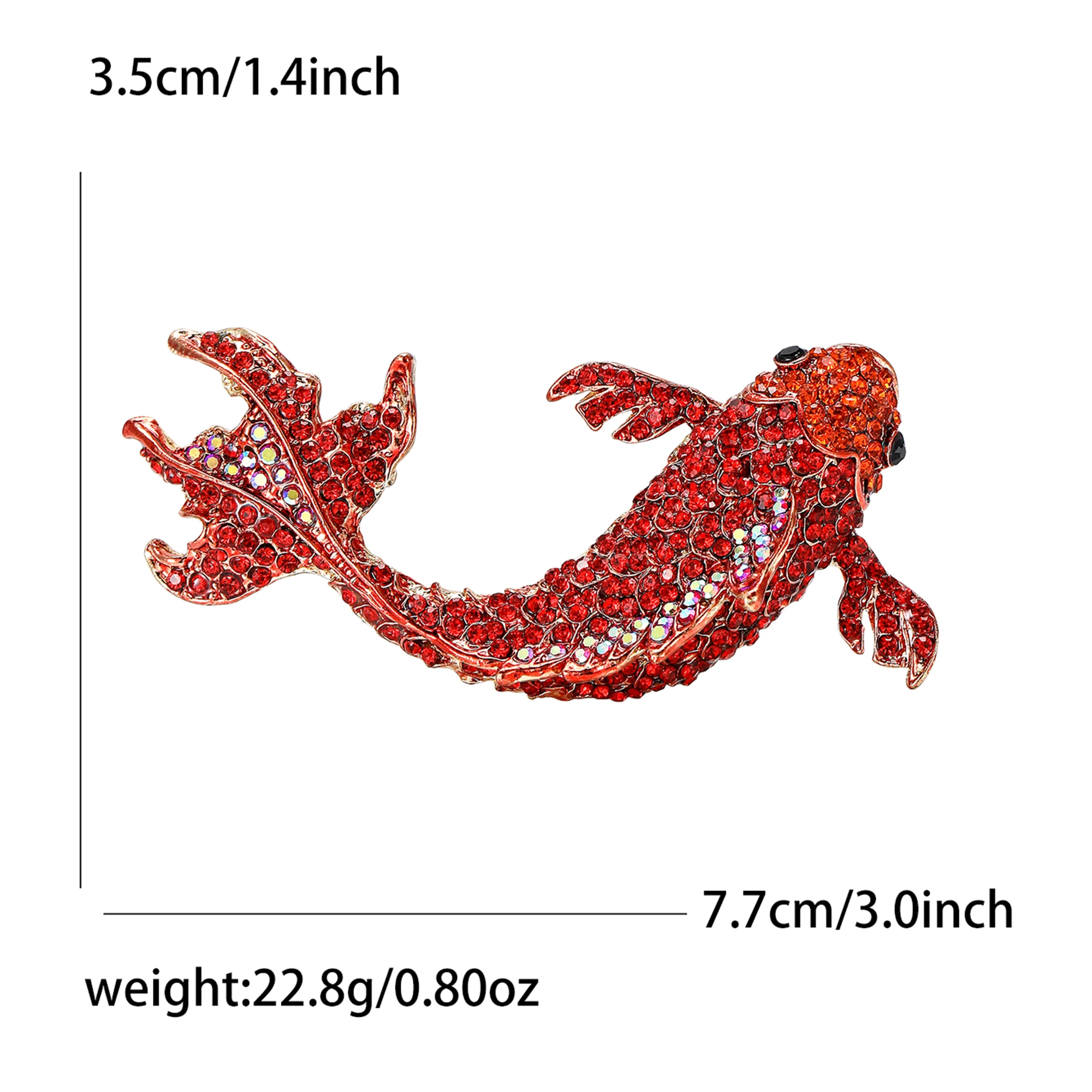 Rhinestone Goldfish Brooch: Pearl Aquatic Life Pins, Office/Party Gifts 20 kf S6a2bfebf5dad48e1876b9b1f4e43895b2