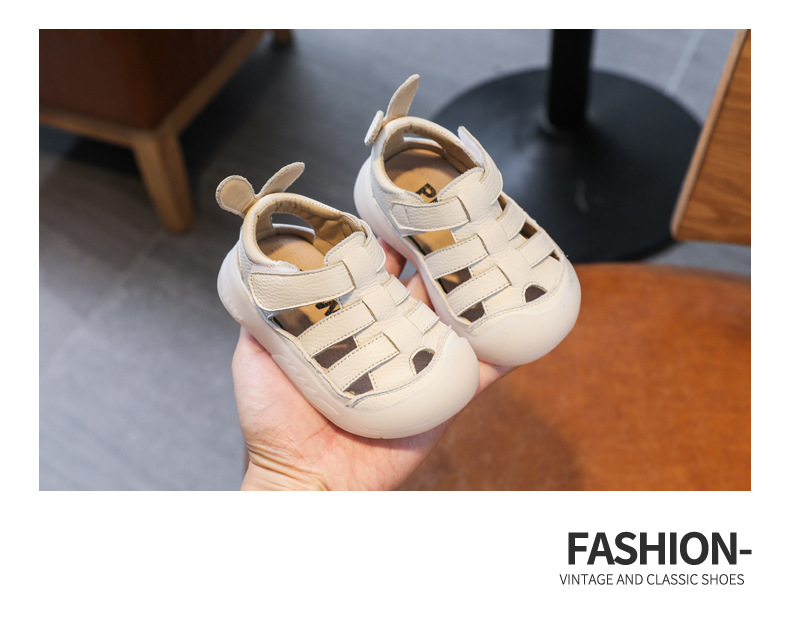 Baby Girls Boys Sandals: Genuine Leather Soft-Soled School Beach Shoes 10 kf S6af11533160841fdab834f853995429c9