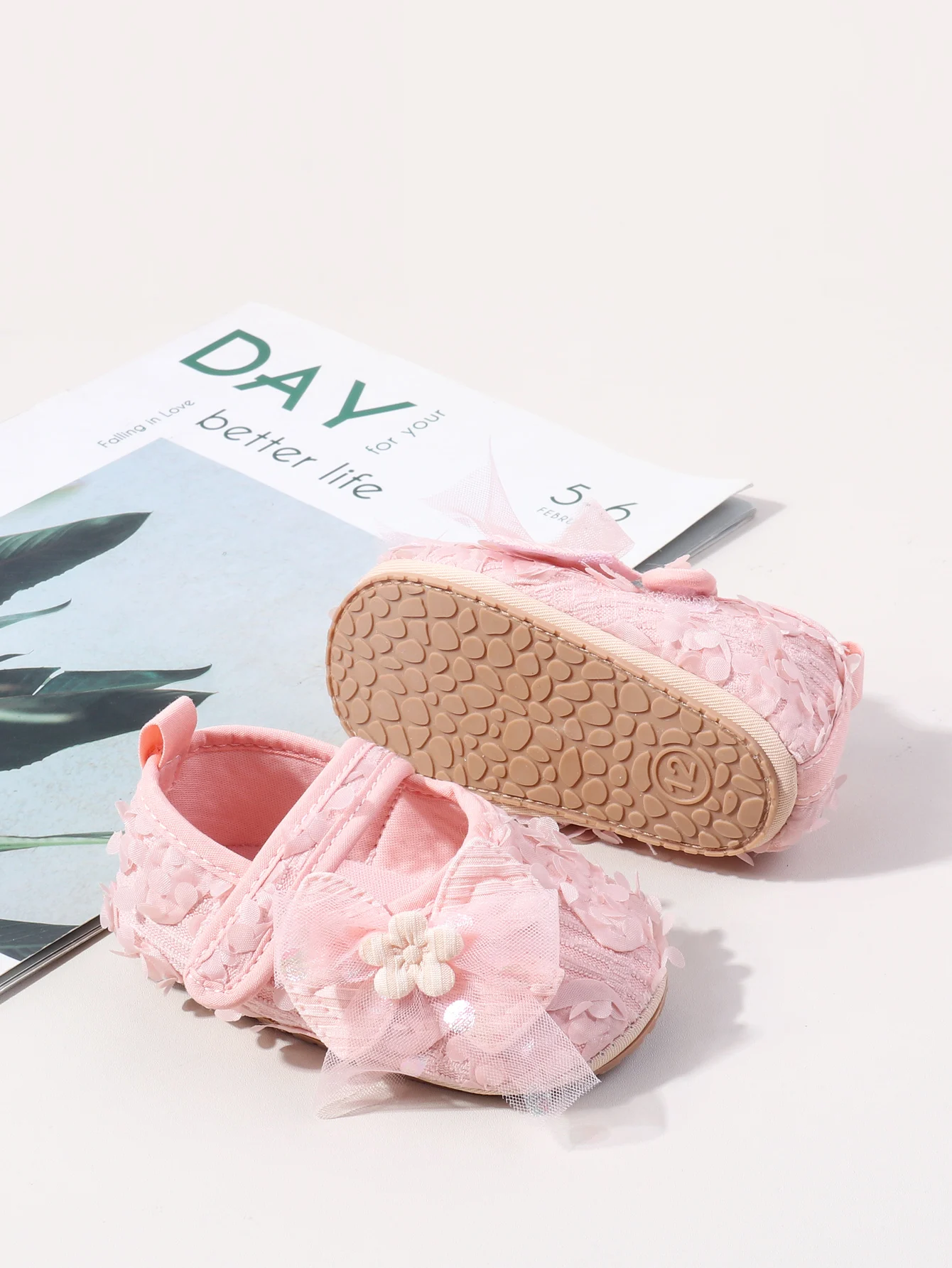 Newborn Baby Girl Shoes: Beautiful Flower Fairy Princess First Walking 17 kf S6b79c242d19c468eaa304dd60e6ab16aS