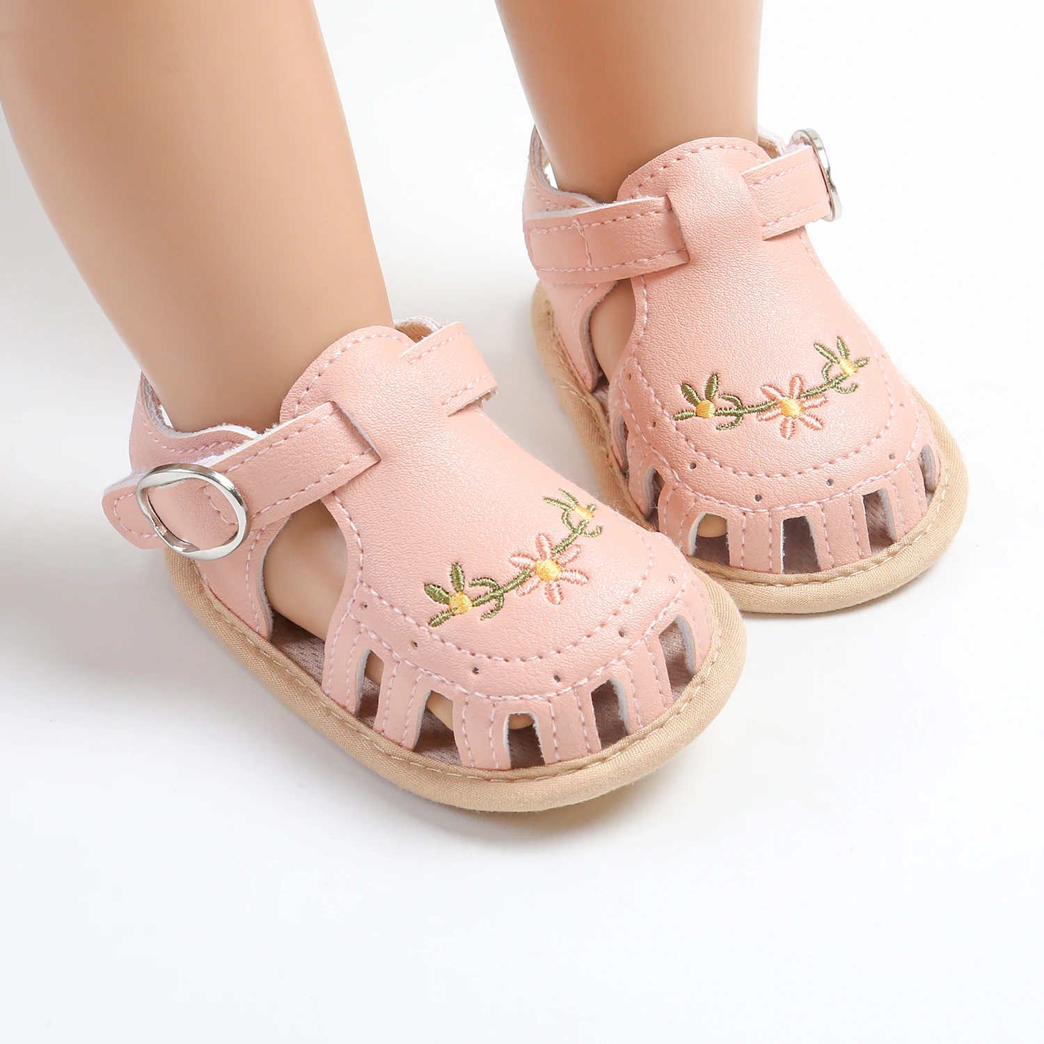 Infant Boy Girl Sandals: Summer Wedding Dress Flat Shoes First Walkers 19 kf