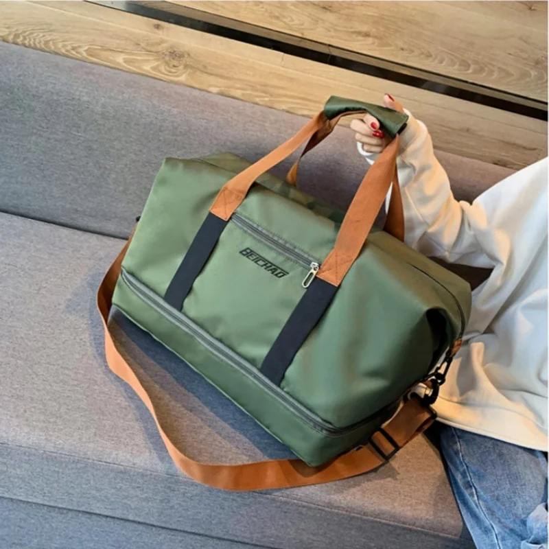 Fitness bag Short distance luggage portable travel bag Shoulder chest chest bag Handbag Handbag Waterproof carry-on weekend bag