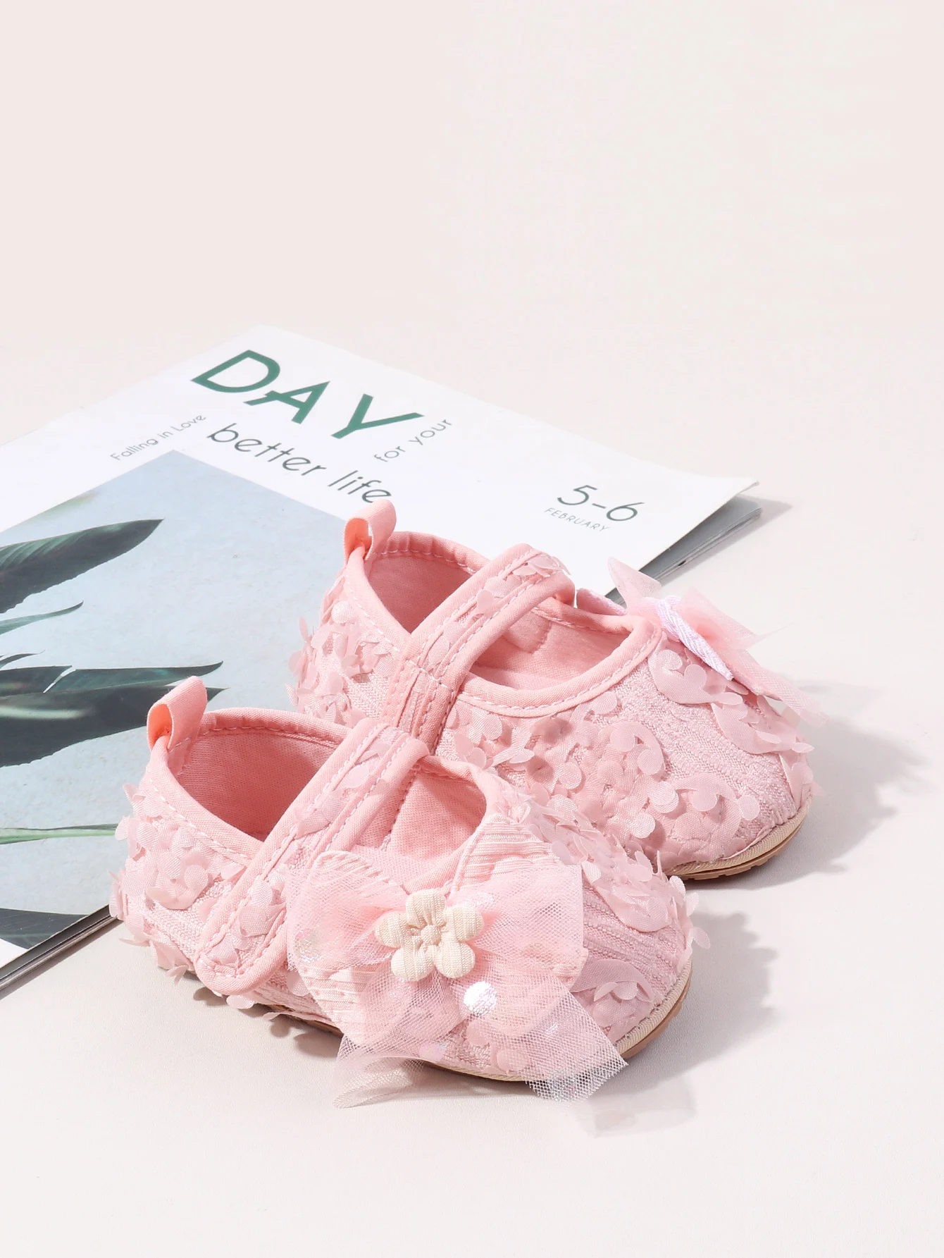 Newborn Baby Girl Shoes: Beautiful Flower Fairy Princess First Walking 14 kf S716467aefda64ceebdb9e298a48ef7c67