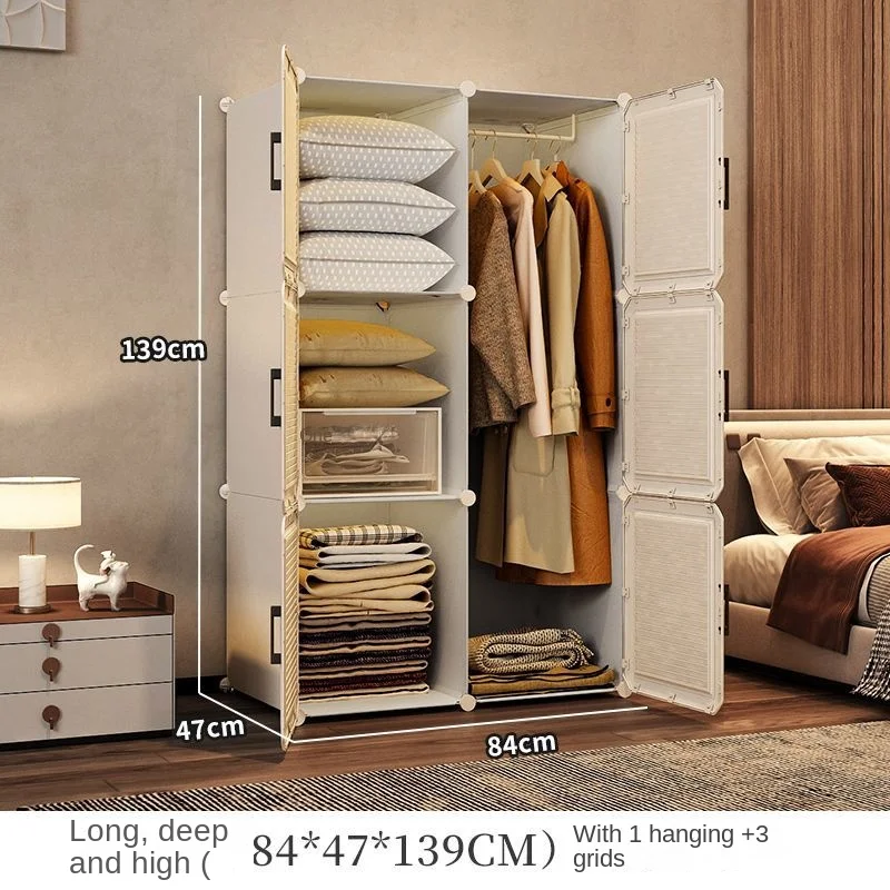 Household Wardrobe Organizer: Dustproof Collapsible Storage Cabinets 31 kf S73ce0d4daf9e42c78b04397179565dddq