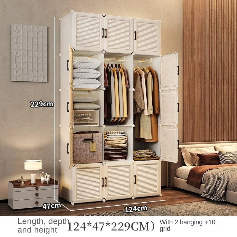 Household Wardrobe Organizer: Dustproof Collapsible Storage Cabinets 33 kf S75675ac93bd140eeabdfd24312630b0aN
