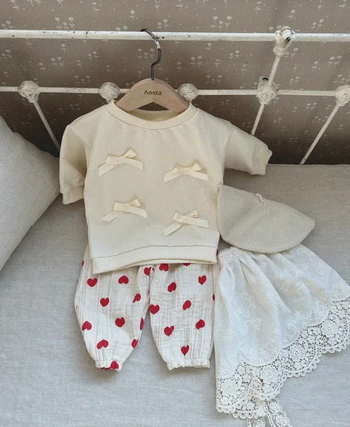 Organic Cotton Baby Pants: Newborn Toddler Cute Print Soft Muslin Capris 24 kf S75c3b009a1f64032b91fc03f540d41a29