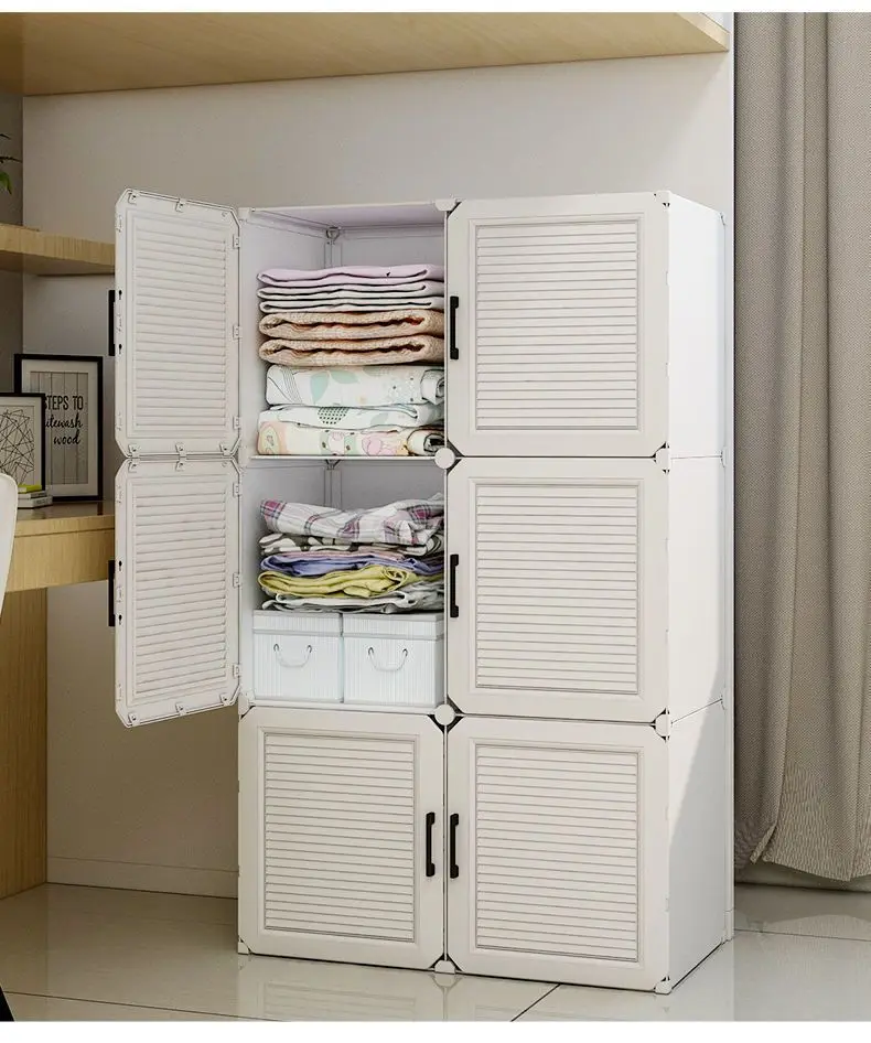 Household Collapsible Wardrobe: Multifunctional Dustproof Plastic Storage 13 kf S7b4596cf7f3745f5934a781d3bebdd1du