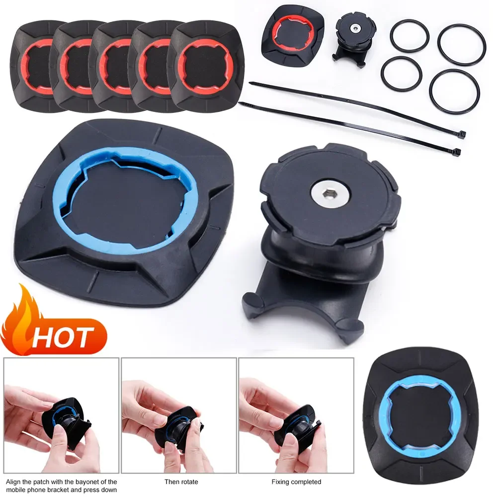 Bicycle Handlebar Blue Phone Stand Motorcycle Bike MTB Phone Holder Security Lock Adjustable Support Bicycle Mount Bracket