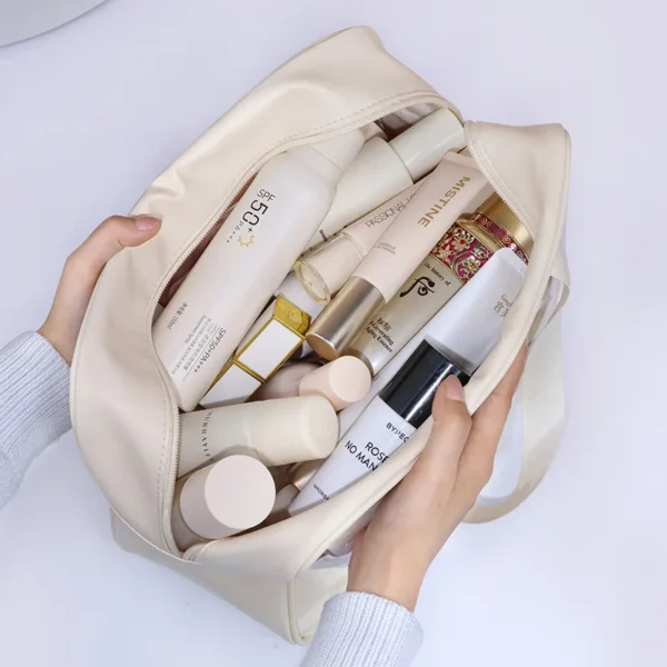 Portable Travel cosmetic bag Women Transparent Makeup Bag Large-Capacity Bath Wash Bags Multifunction Waterproof Storage Case - Image 3
