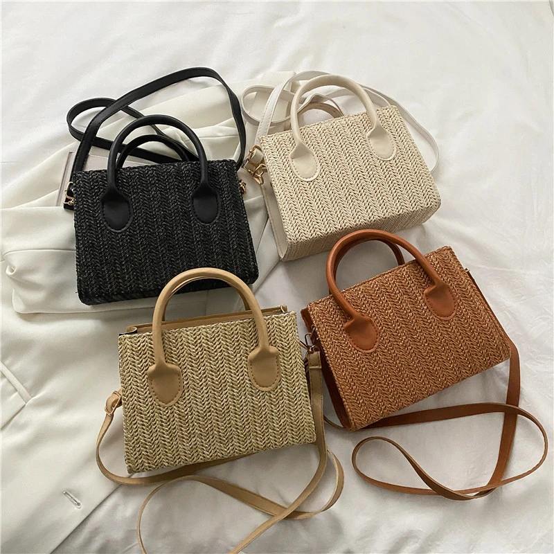 Grass Woven Crossbody Bag: Japanese Flower Handbag, Fashion Shoulder Bag 34 kf S80903acee92c4a7abcdadfcf8178311f9