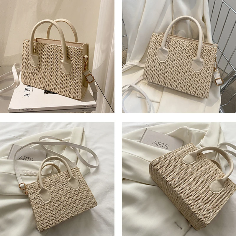 Grass Woven Crossbody Bag: Japanese Flower Handbag, Fashion Shoulder Bag 36 kf S8154fb97db93470abbcffb1053fffd41C