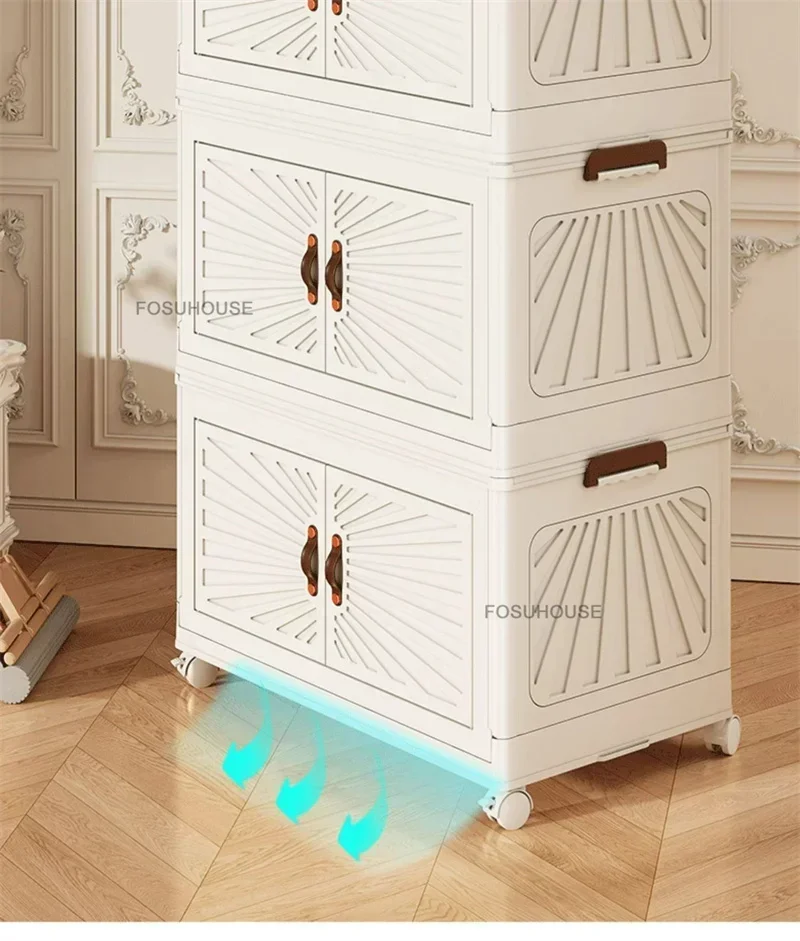 Nordic Folding Wardrobe: Simple Multi-Layer Closet Storage Locker 18 kf S8223ed47dbd5415687f1d30190fb56525