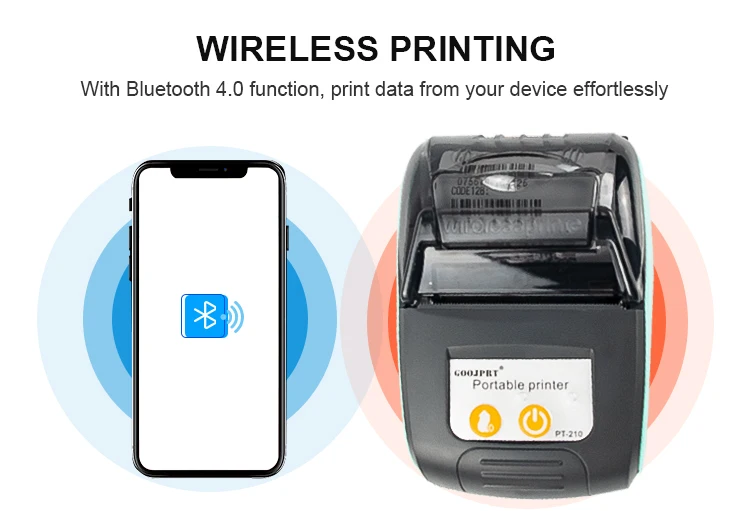 Mini Thermal Receipt POS Printer: Wireless Bluetooth 58mm Bill/Ticket 8 kf S83b44dd46d374f77a5f94a5025ce681dN