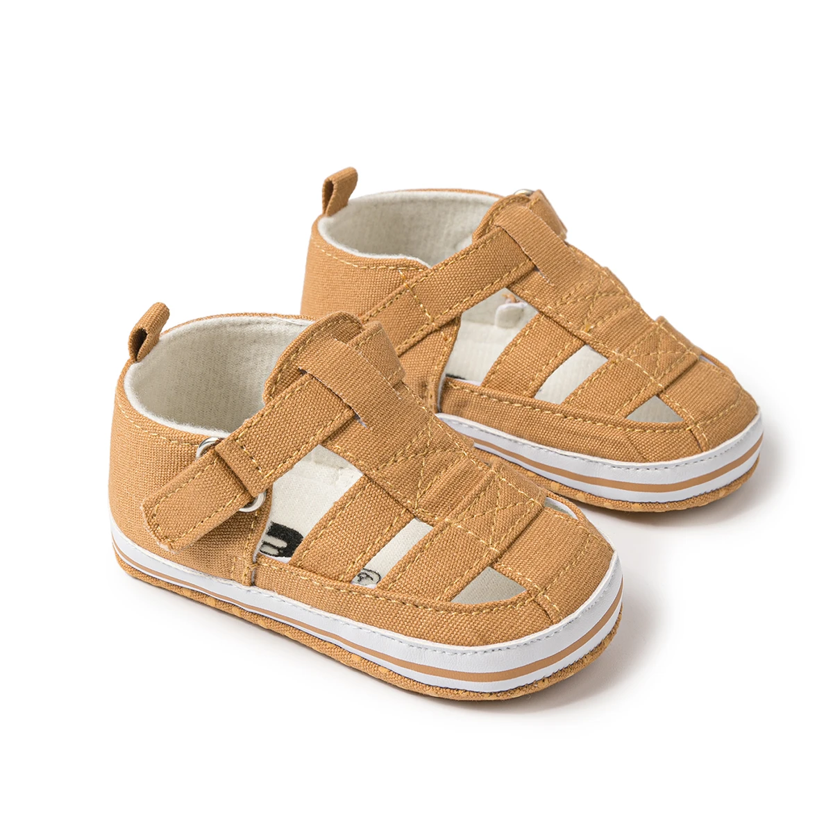 Meckior Canvas Baby Sandals: Newborn Casual Breathable First Walkers (0-18M) 10 kf S86dd356b65af43e5aa855409b4e81dbcj