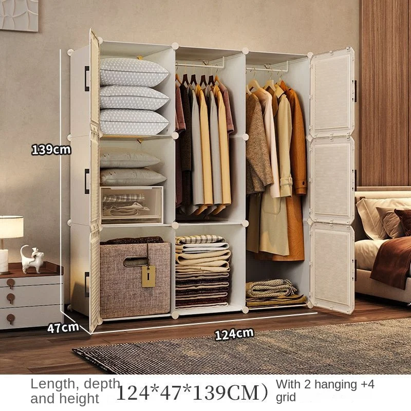 Household Wardrobe Organizer: Dustproof Collapsible Storage Cabinets 25 kf S877ad80a9e26418f8eff7ed3966c06aeo