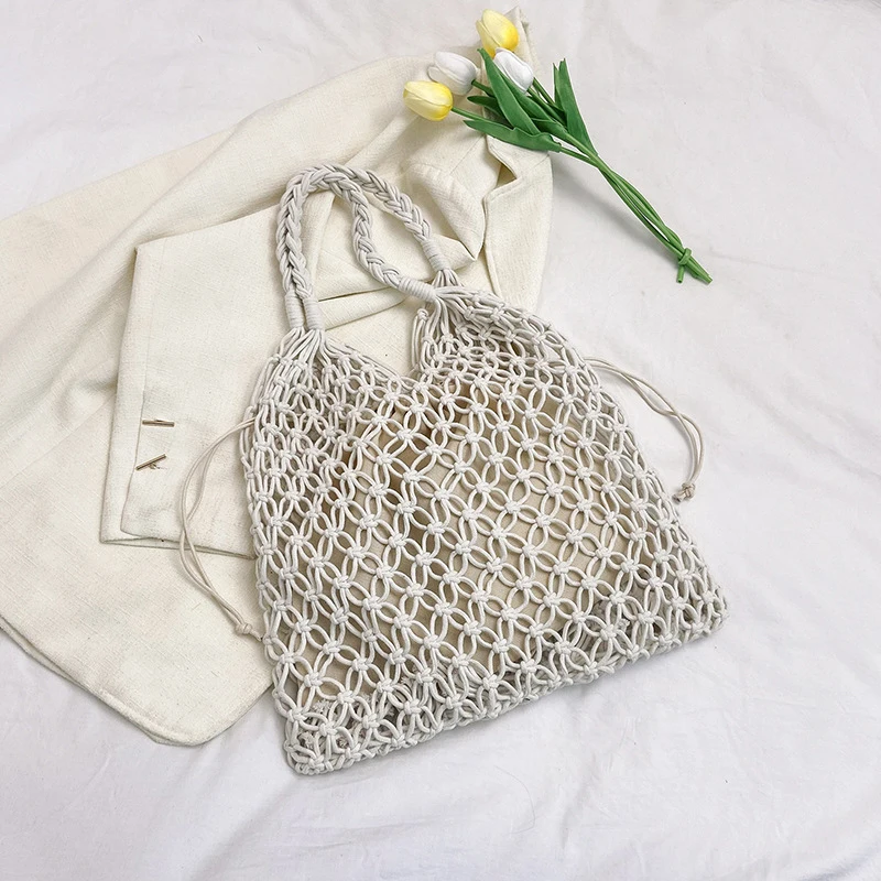 Woven Boho Shoulder Bag: Handmade Knitted Large Capacity Beach Tote 23 kf S88bcc1b3eafd466c872e702264719ef9q