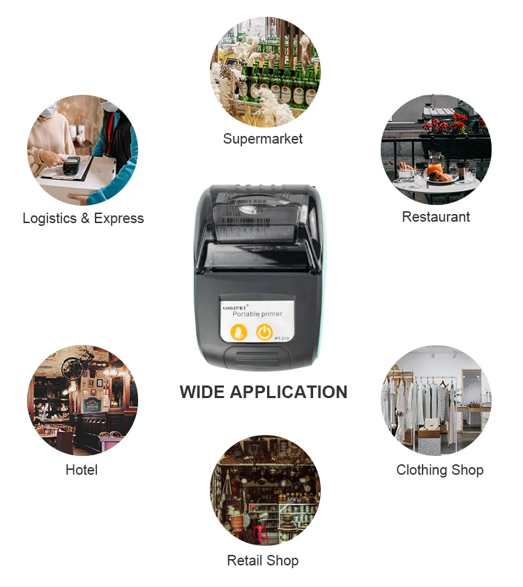 Mini Thermal Receipt POS Printer: Wireless Bluetooth 58mm Bill/Ticket 18 kf S8959ba232efd4fa3bed00ff056c01e21V