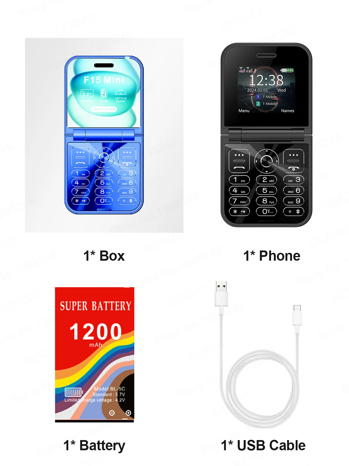 SERVO F15 Mini Flip Phone: Dual SIM, Magic Voice, Call Recording, 2G GSM 7 kf S89a1f2e1705d47479e2cdeb1dd6c03bfO