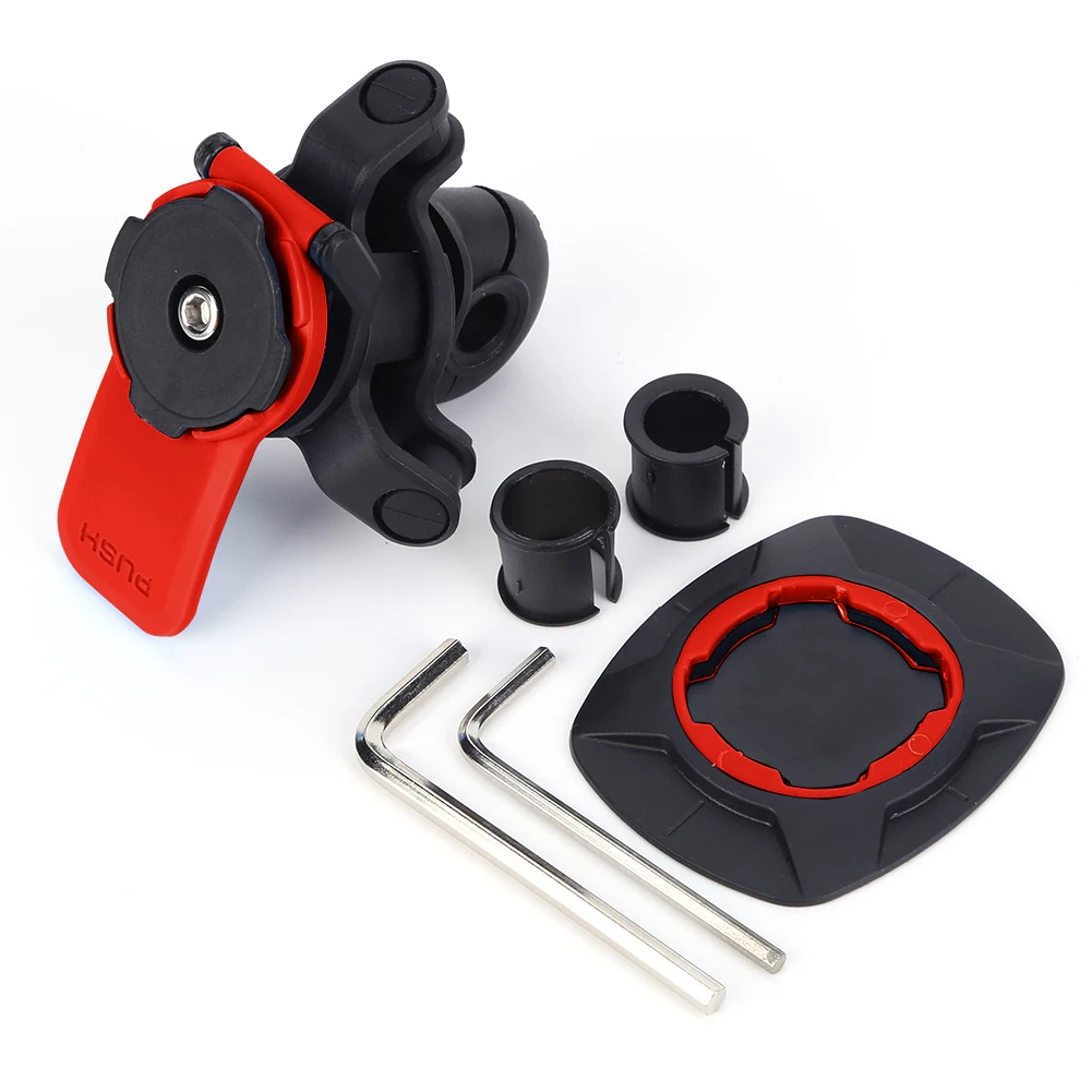 Motorcycle Mirror Mount Shockproof Motorcycle Phone Holder with Quick Release Clip Rearview Phone Holder for Navigation Biking