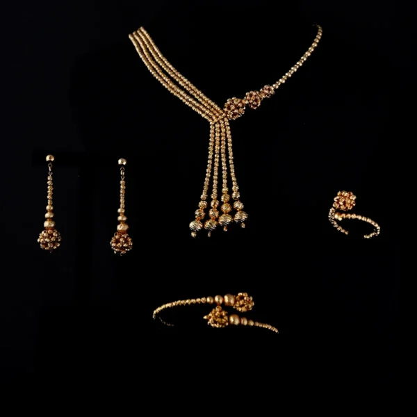 ACCKINGTrendy Fashion2PCS Luxury Waterdrop Indian Jewelry Sets For Women Wedding Party Indian Dubai Bridal jewelry Set