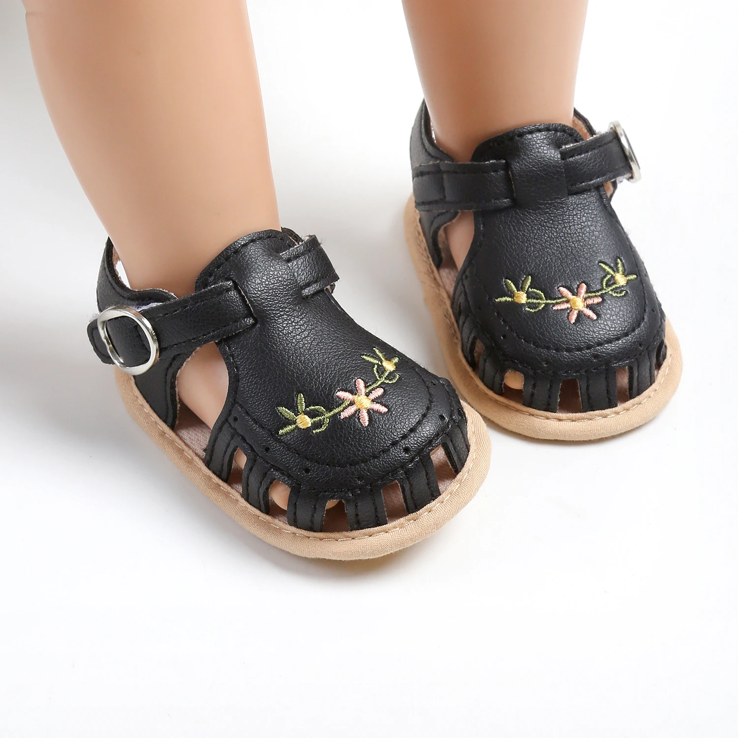 Infant Boy Girl Sandals: Summer Wedding Dress Flat Shoes First Walkers 18 kf S8d322bf049634de7bc6d325085581977z