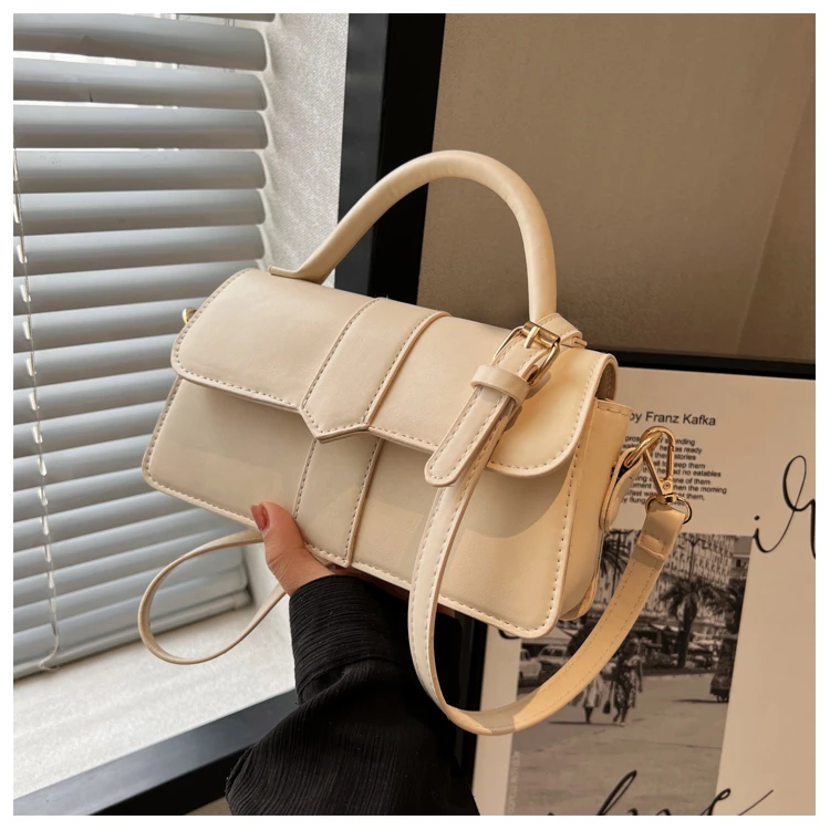 Black PU Leather Shoulder Bag: Fashion Crossbody Vintage Underarm Satchel 9 kf S90896c49f52c4f44b6c6a980ab3273faN
