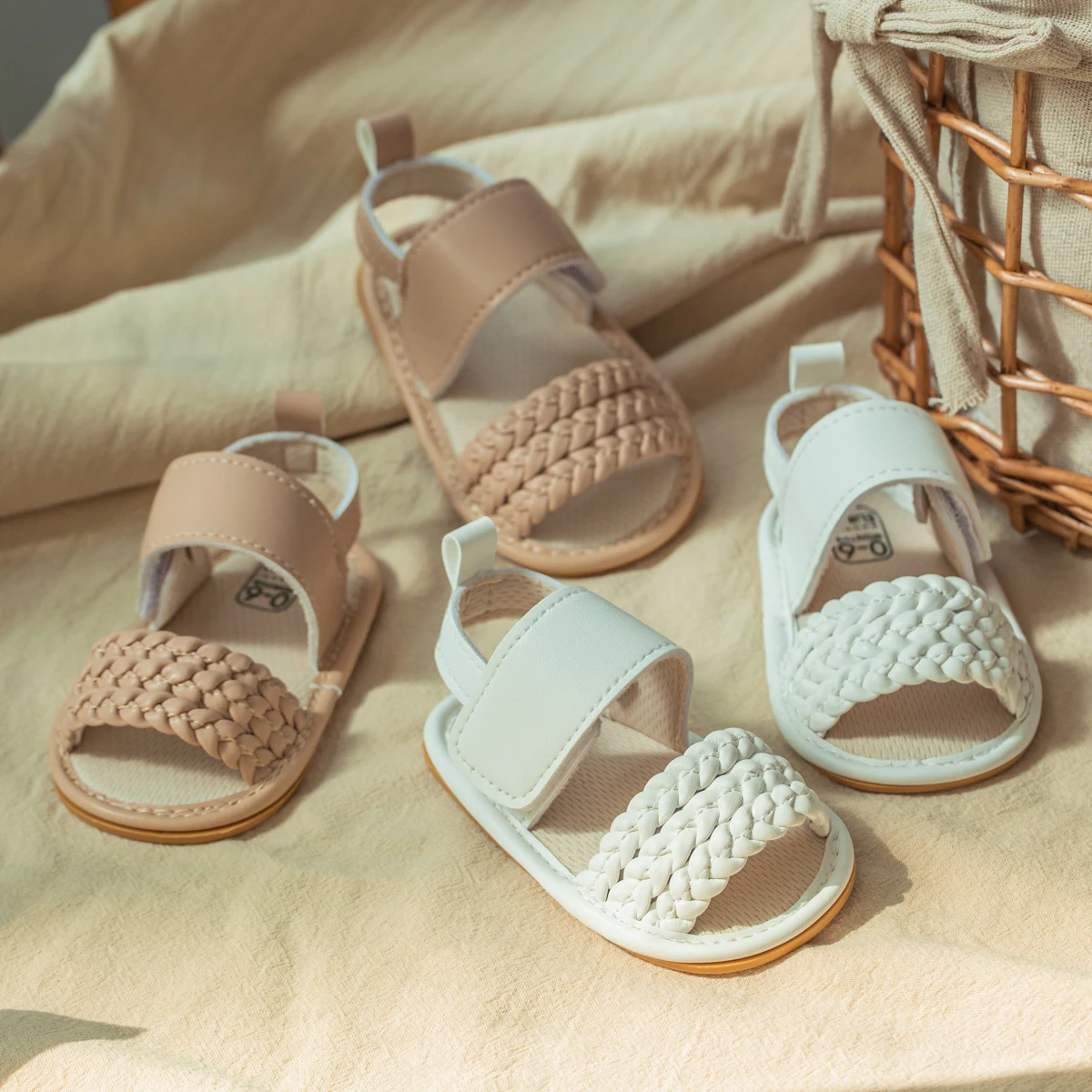 Meckior Baby Girl Sandals: Anti-slip Rubber Sole First Walkers Shoes 8 kf S91caa8cf08fb47978cf7fd21ffbe0878D